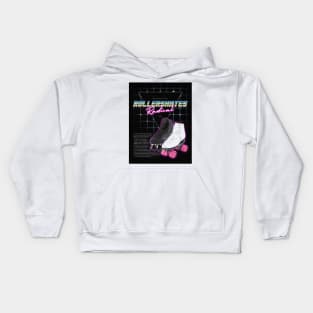 80s Rollerskate Ad Kids Hoodie